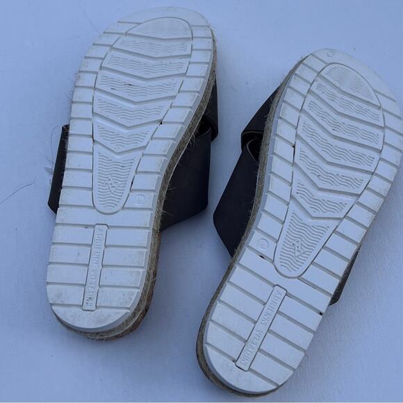 Adrienne Vittadini Women's Cork Cross Double Strap Pommery Sandals Sz 8.5 - Picture 6 of 9